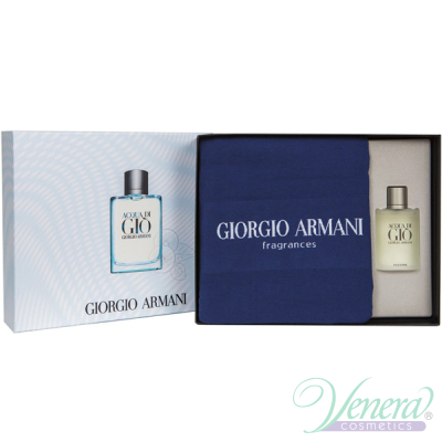 Armani Acqua Di Gio Set (EDT 100ml + Towel) pentru Bărbați Seturi Cadou