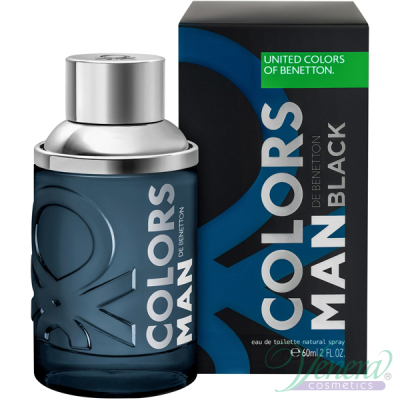 Benetton Colors Man Black EDT 60ml pentru Bărbați Arome pentru Bărbați