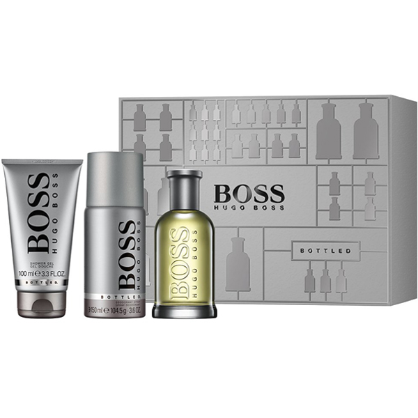 Boss Bottled Set (EDT 100ml + Deo Spray 150ml + SG 100ml) pentru Bărbați