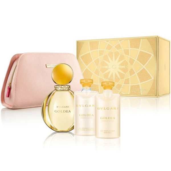 Bvlgari Goldea Set (EDP 90ml + BL 75ml + SG 75ml + Bag) pentru Femei