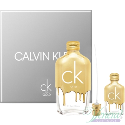 Calvin Klein CK One Gold Set (EDT 100ml + EDT 10ml) pentru Bărbați și Femei Seturi