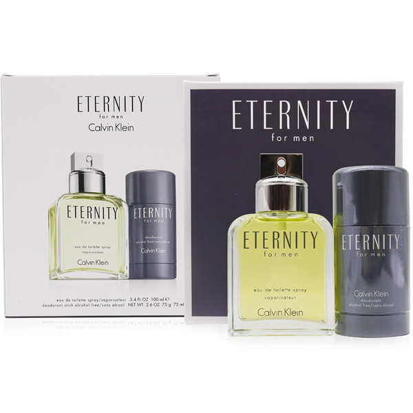 Calvin Klein Eternity Set (EDT 100ml + Deo Stick 75ml) pentru Bărbați