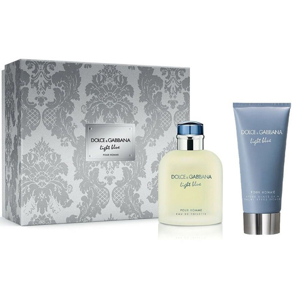 Dolce&Gabbana Light Blue Set (EDT 75ml + AS Balm 75ml) pentru Bărbați