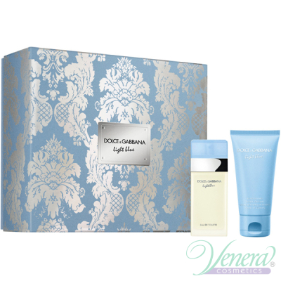 Dolce&Gabbana Light Blue Set (EDT 25ml + Body Cream 50ml) pentru Femei Seturi