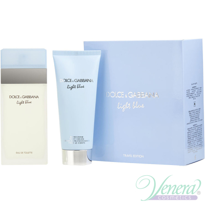 Dolce&Gabbana Light Blue Set (EDT 100ml + Body Cream 100ml) pentru Femei Seturi