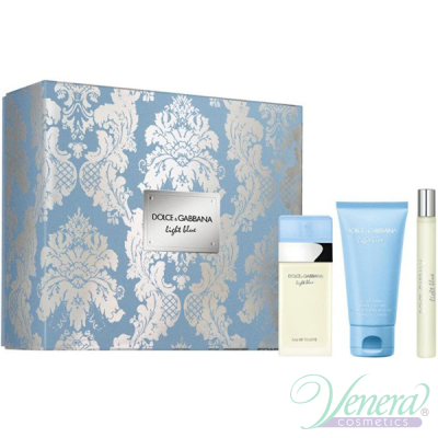 Dolce&Gabbana Light Blue Set (EDT 50ml + Body Cream 50ml + EDT 10ml) pentru Femei Seturi