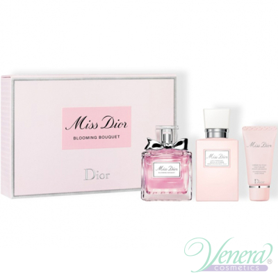 Dior Miss Dior Blooming Bouquet Set (EDT 50ml + Body Milk 75ml + Hand Cream) pentru Femei Seturi