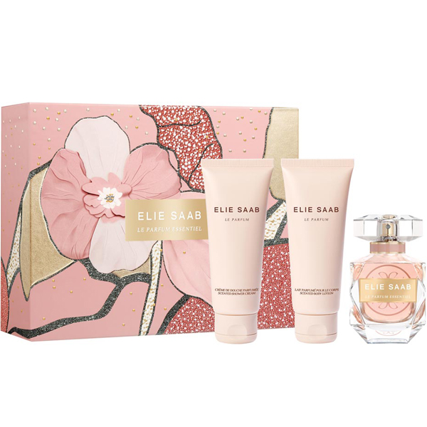 Elie Saab Le Parfum Essentiel Set (EDP 50ml + BL 75ml + SG 75ml) pentru Femei