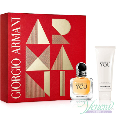 Emporio Armani Because It's You Set (EDP 30ml + BL 75ml) pentru Femei Women's Gift sets