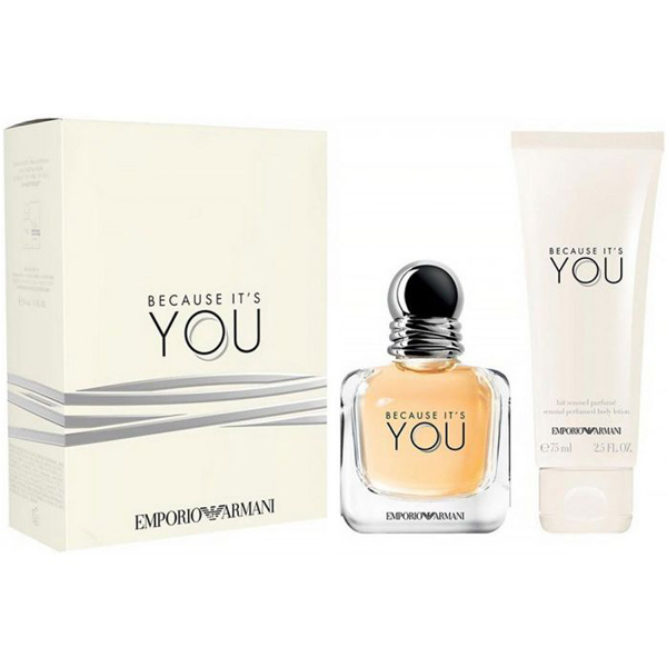 Emporio Armani Because It\'s You Set (EDP 50ml + BL 75ml) pentru Femei