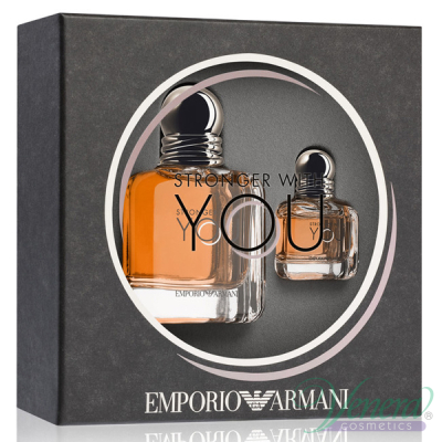 Emporio Armani Stronger With You Set (EDT 50ml + EDT 7ml) pentru Bărbați Seturi