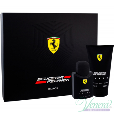 Ferrari Scuderia Ferrari Black Set (EDT 75ml + SG 150ml) pentru Bărbați Men's Gift sets