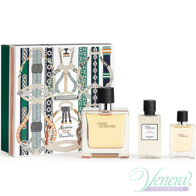 Hermes Terre D'Hermes Set (EDP 75ml + EDP 12.5ml + After Save Balm 40ml) for Men Sets