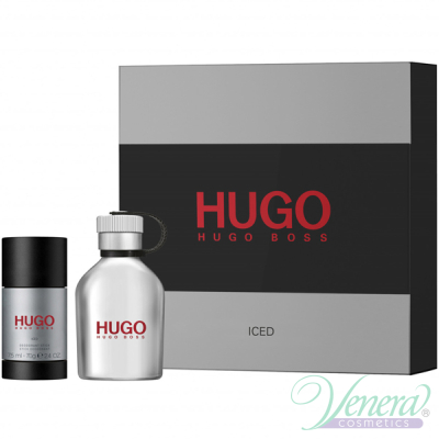 Hugo Boss Hugo Iced Set (EDT 75ml + Deo Stick 75ml) pentru Bărbați Men's Gift Sets
