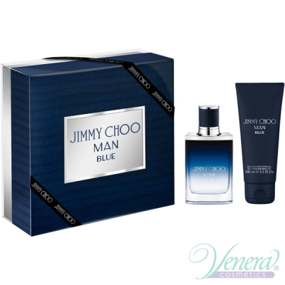 Jimmy Choo Man Blue Set (EDT 50ml + SG 100ml) pentru Bărbați Seturi