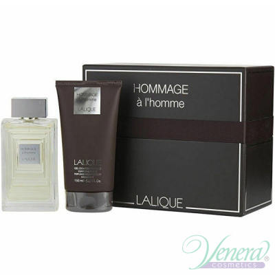 Lalique Hommage à L'Homme Set (EDT 100ml + SG 150ml) pentru Bărbați Seturi