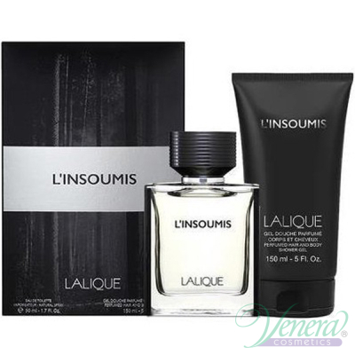 Lalique L'Insoumis Set (EDT 50ml + SG 150ml) pentru Bărbați Seturi
