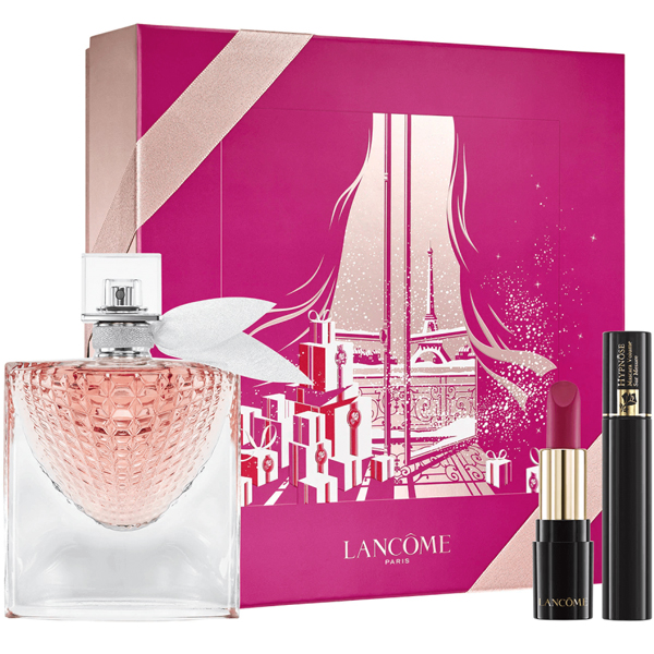 Lancome La Vie Est Belle L\'Eclat Set (EDP 50ml + Mascara 2ml + L\'Absolu Rouge Matte Lipstick 378 Rose 1.6g) pentru Femei