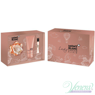Mont Blanc Lady Emblem Elixir Set (EDP 75ml + EDP 7.5ml + BL 100ml) pentru Femei Women's Gift sets