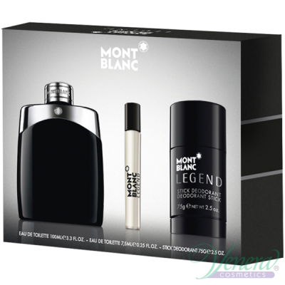 Mont Blanc Legend Set (EDT 100ml + Deo Stick 75ml + EDT 7.5ml) pentru Bărbați Seturi