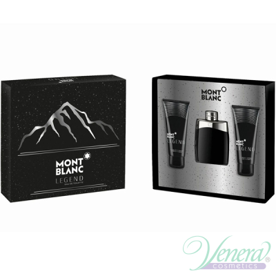 Mont Blanc Legend Set (EDT 100ml + AS Balm 100ml + SG 100ml) pentru Bărbați Seturi
