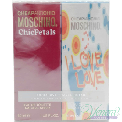 Moschino Cheap & Chic Set (Chic Petals EDT 30ml + I Love Love EDT 30ml) pentru Femei Seturi