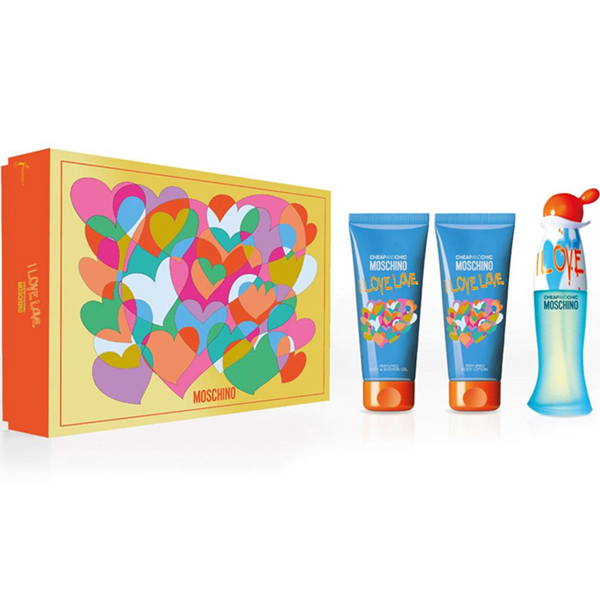 Moschino Cheap &amp; Chic I Love Love Set (EDT 50ml + BL 100ml + SG 100ml) pentru Femei