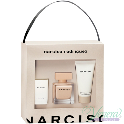 Narciso Rodriguez Narciso Poudree Set (EDP 50ml + Body Cream 50ml + Candle) for Women Women's Gift sets