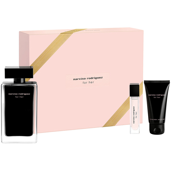 Narciso Rodriguez for Her Set (EDT 100ml + EDT 10ml + BL 50ml) pentru Femei