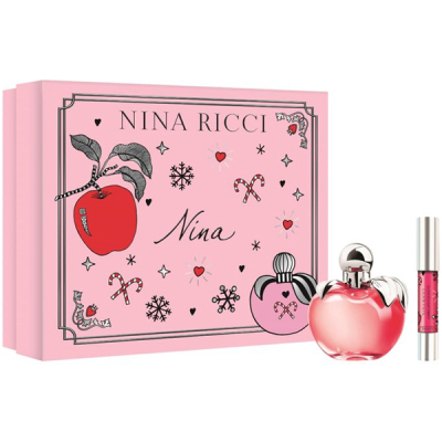Nina Ricci Nina Set (EDT 50ml + Lipstick 2ml) pentru Femei Seturi
