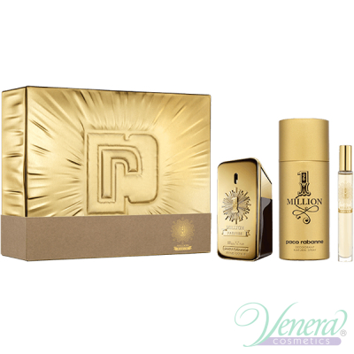 Paco Rabanne 1 Million Parfum Set (EDP 50ml + EDP 10ml + Deo Spray 150ml) pentru Bărbați Setruri