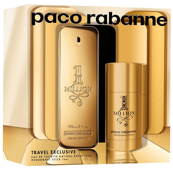 Paco Rabanne 1 Million Set (EDT 100ml + Deo Stick 75ml) pentru Bărbați