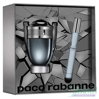 Paco Rabanne Invictus Intense Set (EDT 50ml + EDT 10ml) pentru Bărbați Men's Gift sets