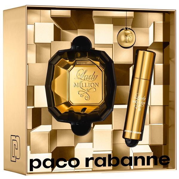 Paco Rabanne Lady Million Set (EDP 50ml + EDP 10ml + Key Ring) pentru Femei