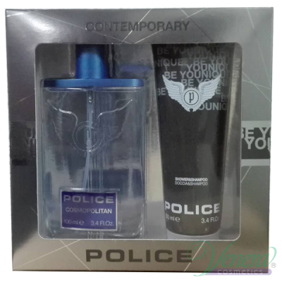Police Cosmopolitan Set (EDT 100ml + SG 100ml) pentru Bărbați Men's Gift sets