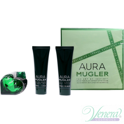 Thierry Mugler Aura Mugler Set (EDP 50ml + BL 50ml + SG 50ml) pentru Femei Women's Gift sets