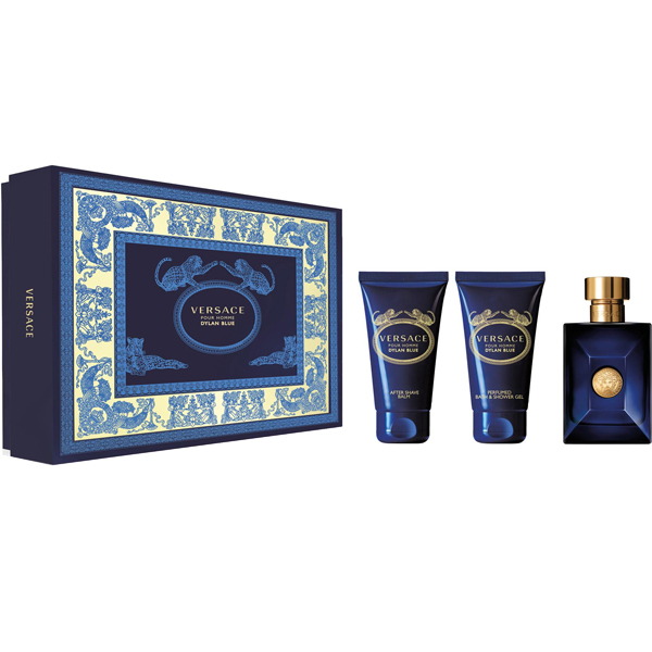 Versace Pour Homme Dylan Blue Set (EDT 50ml + ASB 50ml + SG 50ml) pentru Bărbați