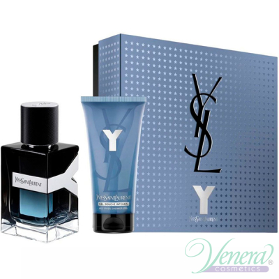 YSL Y Eau de Parfum Set (EDP 60ml + SG 50ml) pentru Bărbați Seturi