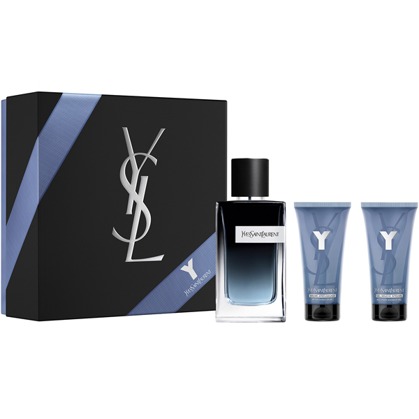YSL Y Eau de Parfum Set (EDP 100ml + SG 50ml + AS Balm 50ml) pentru Bărbați