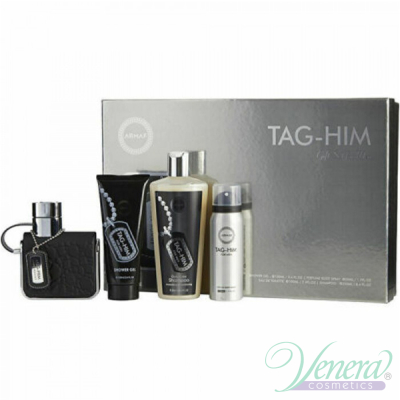 Armaf Tag-Him Set (EDT 100ml + Deo Spray 50ml + SG 100ml + Shampoo 250ml) pentru Bărbați Seturi