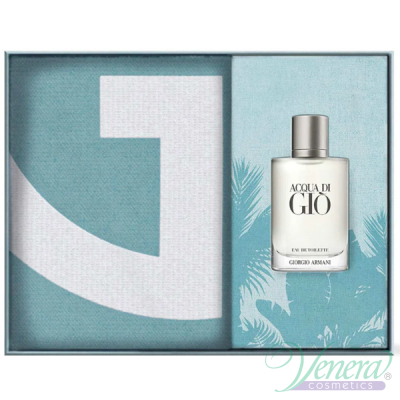 Armani Acqua Di Gio Set (EDT 100ml + Towel) pentru Bărbați Seturi Cadou