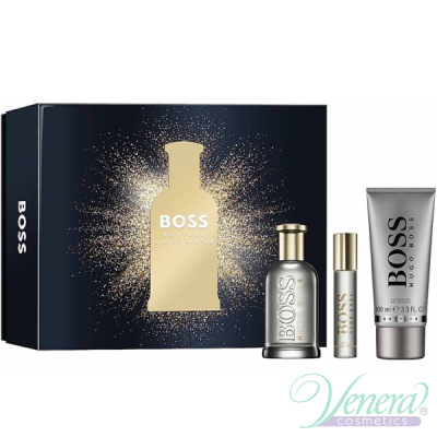 Boss Bottled Eau de Parfum Set (EDP 100ml + EDP 10ml + SG 100ml) pentru Bărbați Seturi