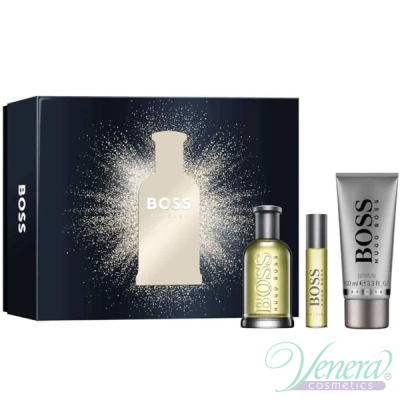 Boss Bottled Set (EDT 100ml + EDT 10ml + SG 100ml) pentru Bărbați Seturi