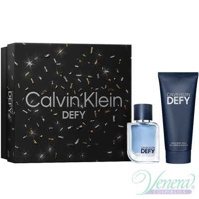 Calvin Klein Defy Set (EDT 50ml + SG 100ml) pentru Bărbați