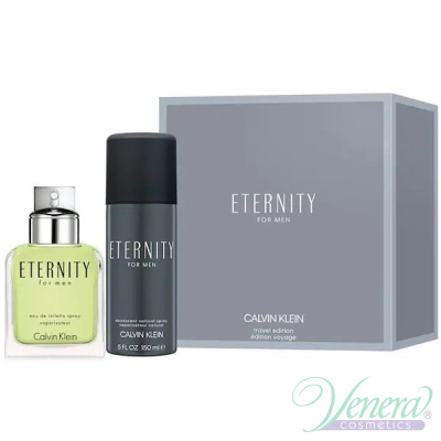Calvin Klein Eternity Set (EDT 100ml + Deo Spray 150ml) pentru Bărbați Seturi