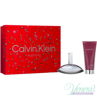 Calvin Klein Euphoria Set (EDP 50ml + Body Lotion 100ml) pentru Femei Seturi