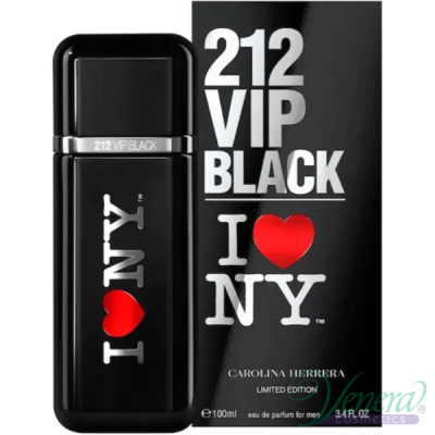 Carolina Herrera 212 VIP Black I Love NY EDP 100ml pentru Bărbați Men's Fragrance
