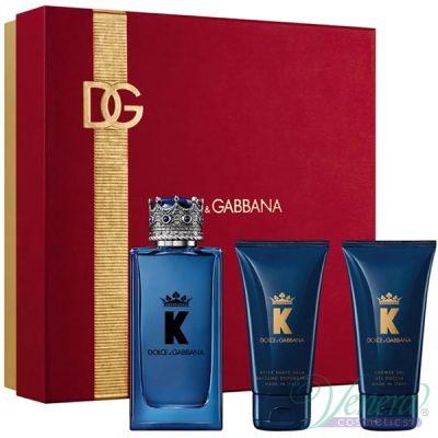 Dolce&Gabbana K by Dolce&Gabbana Eau de Parfum Set (EDP 100ml + ASB 50ml + SG 50ml) pentru Bărbați Seturi