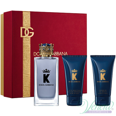 Dolce&Gabbana K by Dolce&Gabbana Set (EDT 100ml + AS Balm 50ml + SG 50ml) pentru Bărbați Seturi