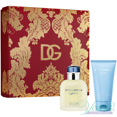 Dolce&Gabbana Light Blue Set (EDT 75ml + Body Cream 50ml) pentru Bărbați Seturi